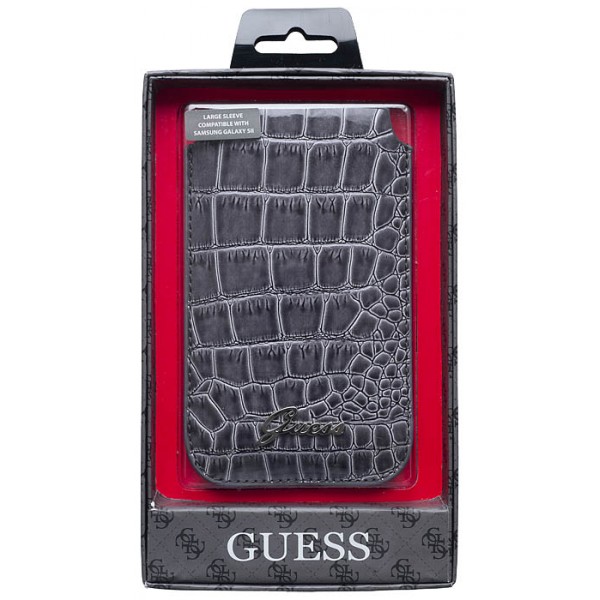 Housse Guess croco gris universelle iPhone 5, 5S, 5C, SE