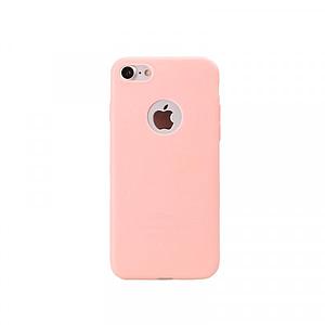 Coque silicone iPhone 7 rose pâle