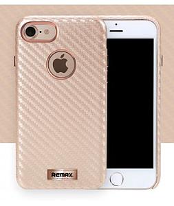 Coque Remax carbone iPhone 7 couleur Rose Gold